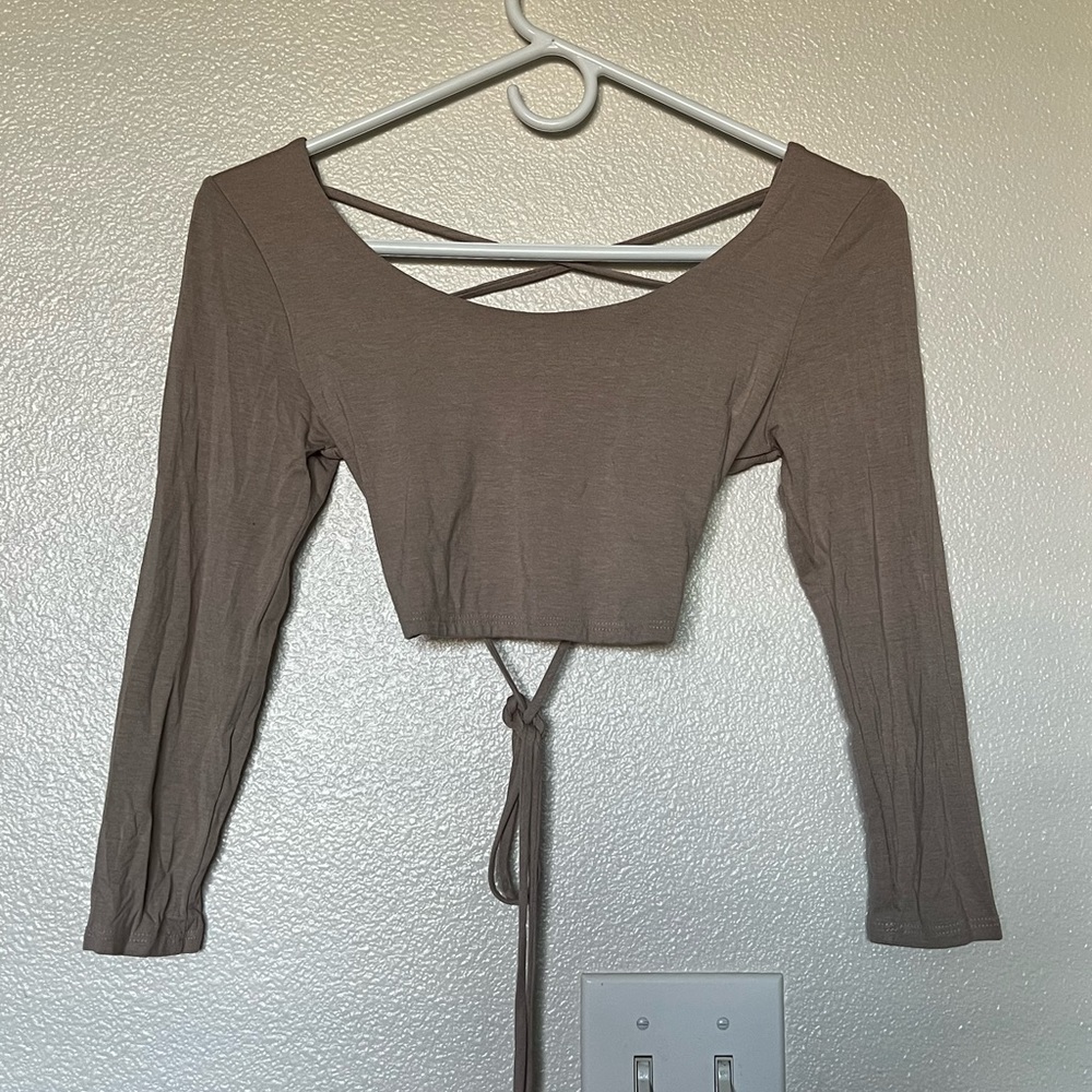 Small Open Back Crop Top